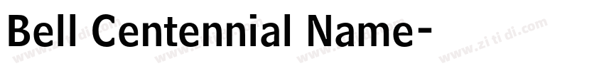 Bell Centennial Name字体转换
